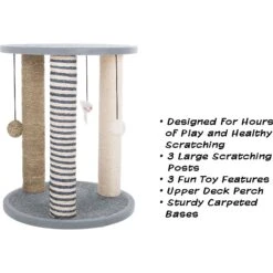 Pet Adobe 19.25-in Polyester Cat Scratching Post With Toys 11 Pet Adobe 19.25-in Polyester Cat Scratching Post With Toys -Cat Supply Store 314975 PT2. AC SS1800 V1626392473