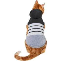 Frisco Gray Striped Dog & Cat Hoodie 11 Frisco Gray Striped Dog & Cat Hoodie -Cat Supply Store 317305 PT2. AC SS1800 V1646434346