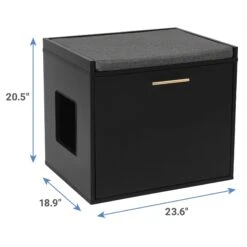 Frisco Drop Down Door Bench Cat Litter Box Cover 8 Frisco Drop Down Door Bench Cat Litter Box Cover -Cat Supply Store 322629 PT2. AC SS1800 V1653488860