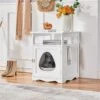 Yaheetech End Table Cat Litter Box Enclosure With Wooden Structure Open Shelf 2 Yaheetech End Table Cat Litter Box Enclosure With Wooden Structure Open Shelf -Cat Supply Store 354090 MAIN. AC SS1800 V1697757372