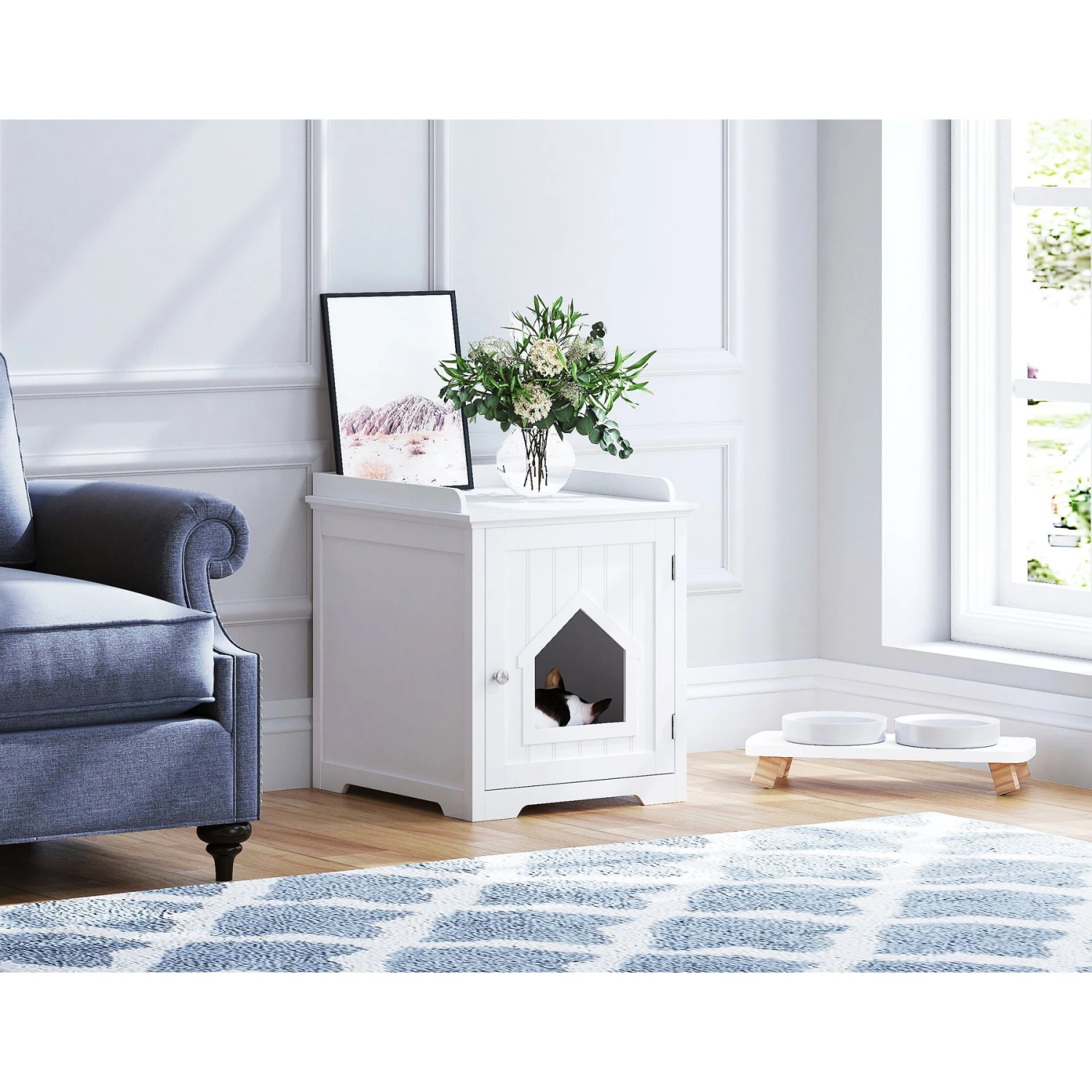 Pawland Decorative Cat House & Litter Box Enclosure 3 Pawland Decorative Cat House & Litter Box Enclosure