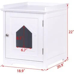 Pawland Decorative Cat House & Litter Box Enclosure 12 Pawland Decorative Cat House & Litter Box Enclosure -Cat Supply Store 356210 PT2. AC SS1800 V1641612152