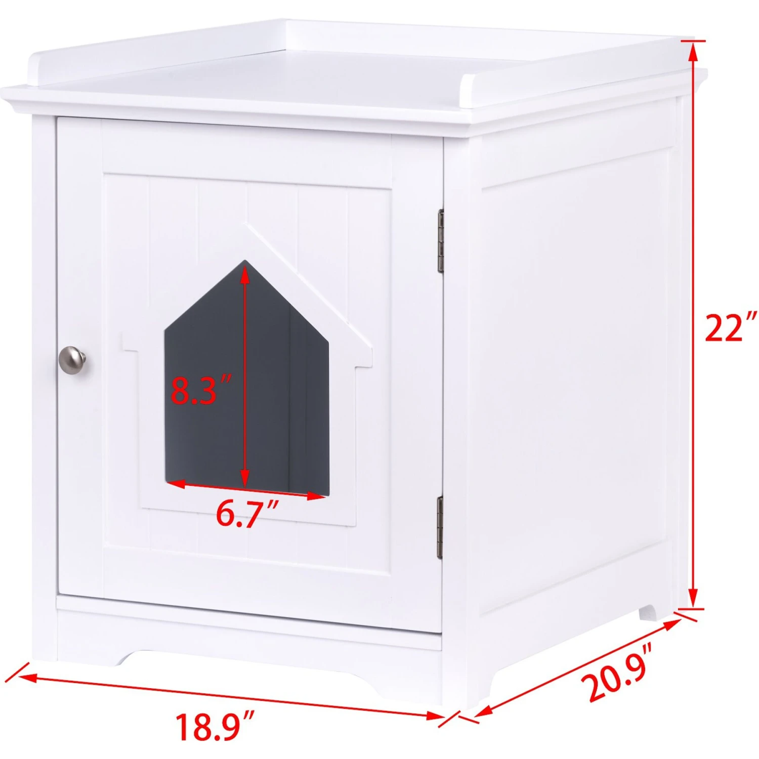 Pawland Decorative Cat House & Litter Box Enclosure 5 Pawland Decorative Cat House & Litter Box Enclosure - Image 3