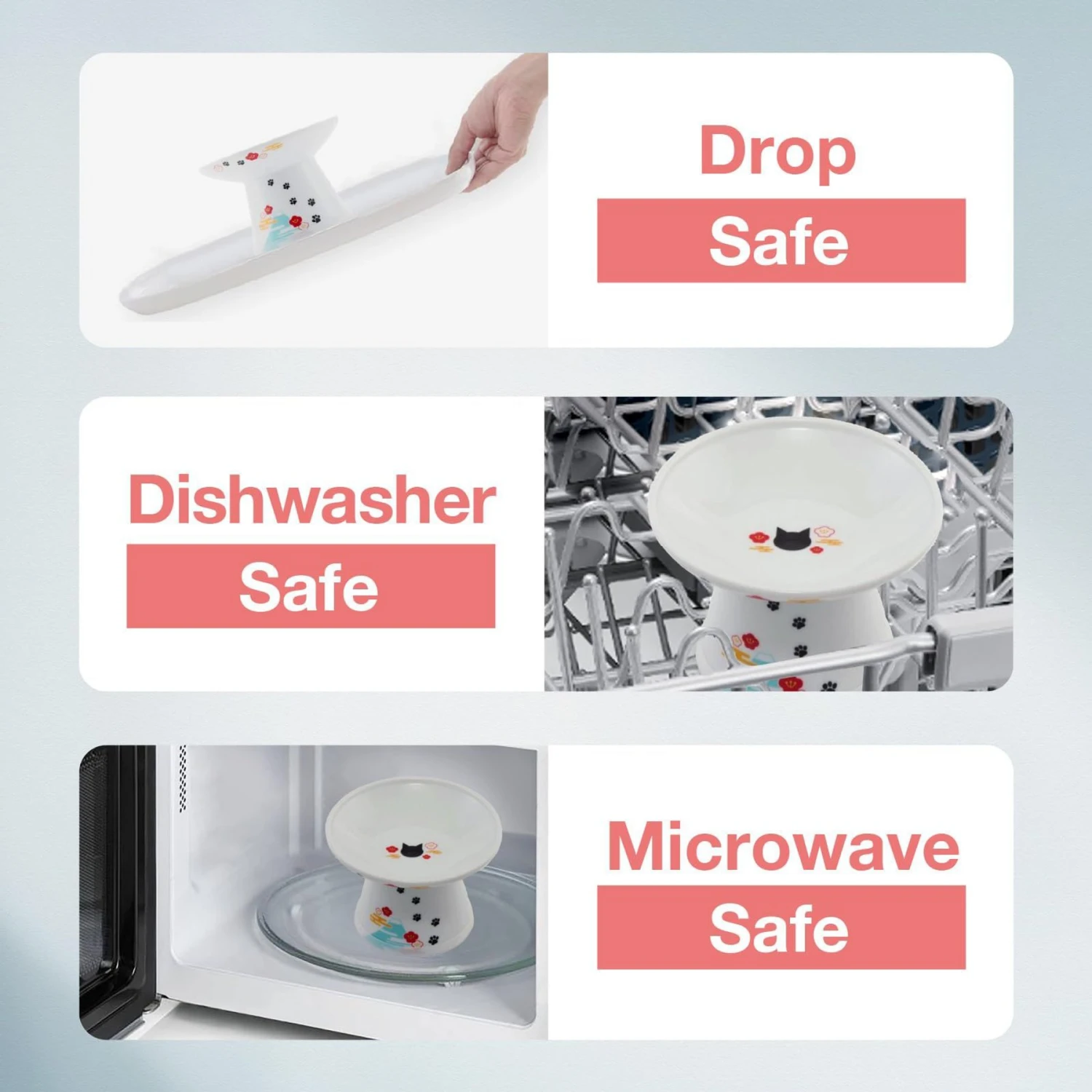 Necoichi Extra Wide Raised Cat Food Bowl 7 Necoichi Extra Wide Raised Cat Food Bowl - Image 5