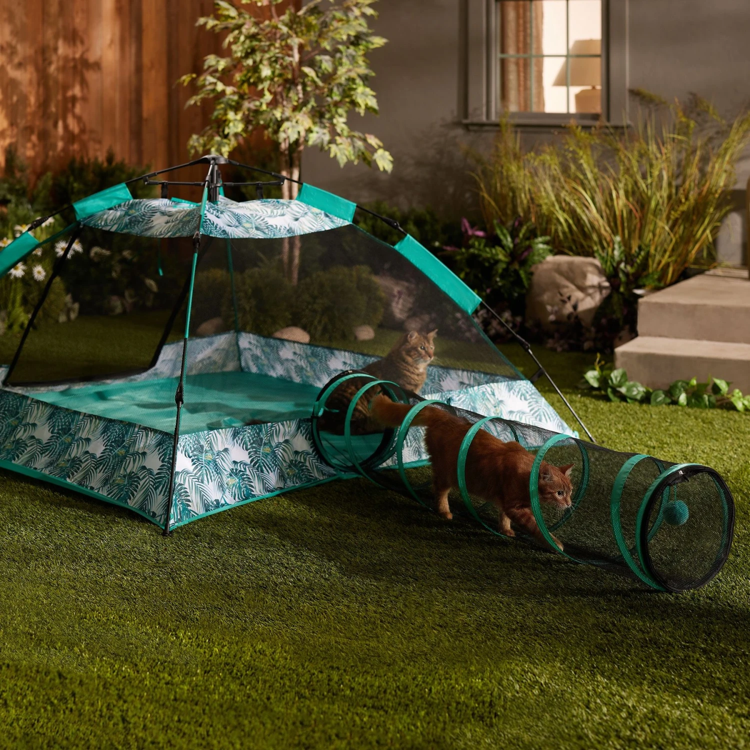 Frisco Mesh Outdoor Pop-up Cat Playpen Tent & Tunnel 9 Frisco Mesh Outdoor Pop-up Cat Playpen Tent & Tunnel - Image 7