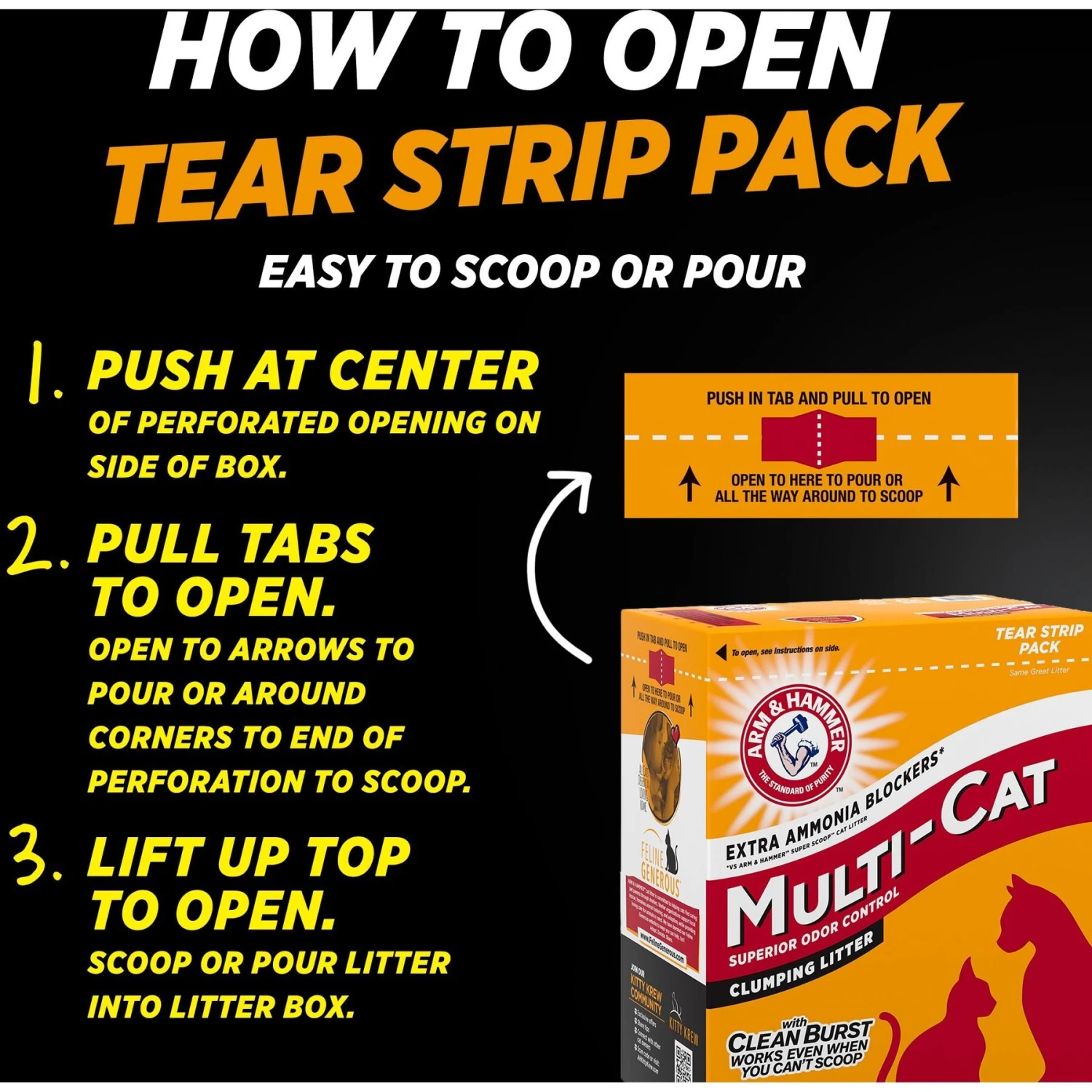 Arm & Hammer Litter Multi-Cat Strength Clean Burst Clumping Litter 4 Arm & Hammer Litter Multi-Cat Strength Clean Burst Clumping Litter - Image 2