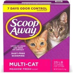 Scoop Away Multi-Cat Meadow Fresh Scented Clumping Clay Cat Litter -Cat Supply Store 49010 PT5. AC SS1800 V1694464706