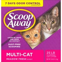 Scoop Away Multi-Cat Meadow Fresh Scented Clumping Clay Cat Litter -Cat Supply Store 49010 PT6. AC SS1800 V1694455148