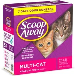 Scoop Away Multi-Cat Meadow Fresh Scented Clumping Clay Cat Litter -Cat Supply Store 49010 PT8. AC SS1800 V1584460324