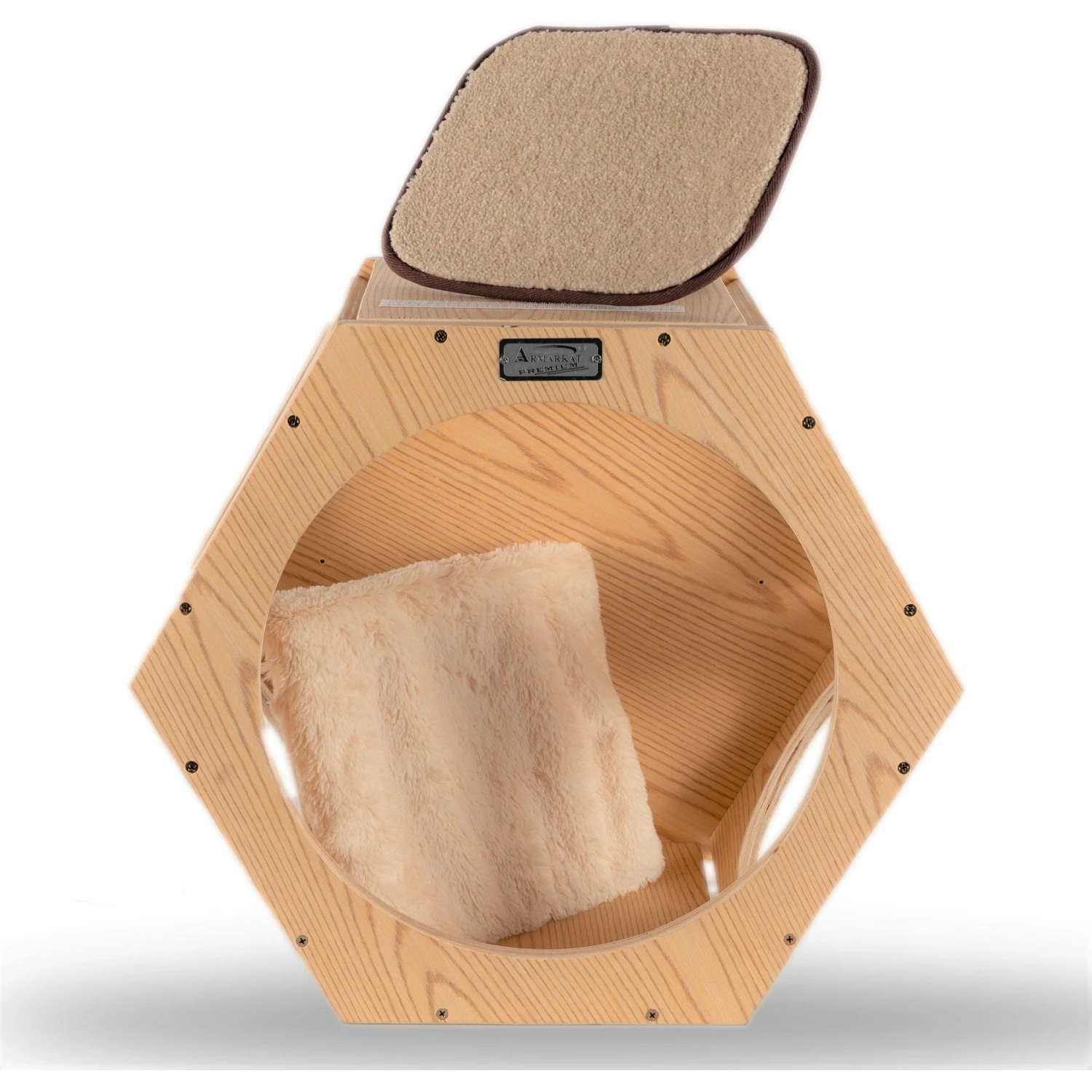 Armarkat Real Wood Cat Wall Additions, Natural Beige, 2 Count 11 Armarkat Real Wood Cat Wall Additions, Natural Beige, 2 Count - Image 9