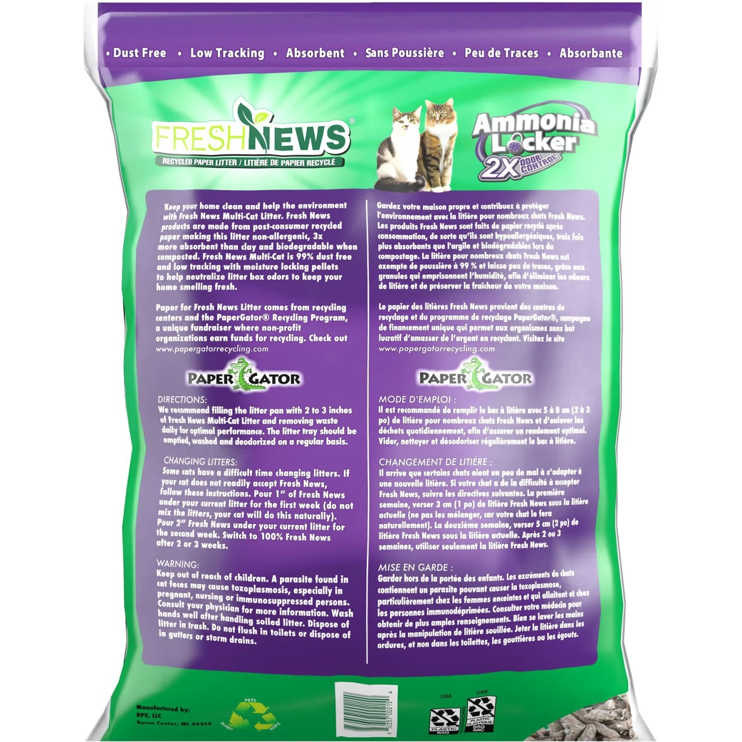 Fresh News Non-Clumping Scented Paper Cat Litter, 25-lb Bag 4 Fresh News Non-Clumping Scented Paper Cat Litter, 25-lb Bag - Image 2