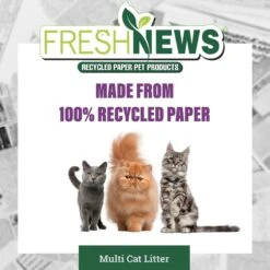 Fresh News Non-Clumping Scented Paper Cat Litter, 25-lb Bag 15 Fresh News Non-Clumping Scented Paper Cat Litter, 25-lb Bag -Cat Supply Store 539206 PT4. AC SS1800 V1667518948