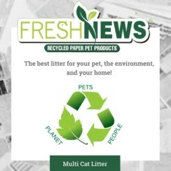 Fresh News Non-Clumping Scented Paper Cat Litter, 25-lb Bag 19 Fresh News Non-Clumping Scented Paper Cat Litter, 25-lb Bag -Cat Supply Store 539206 PT8. AC SS1800 V1667519299