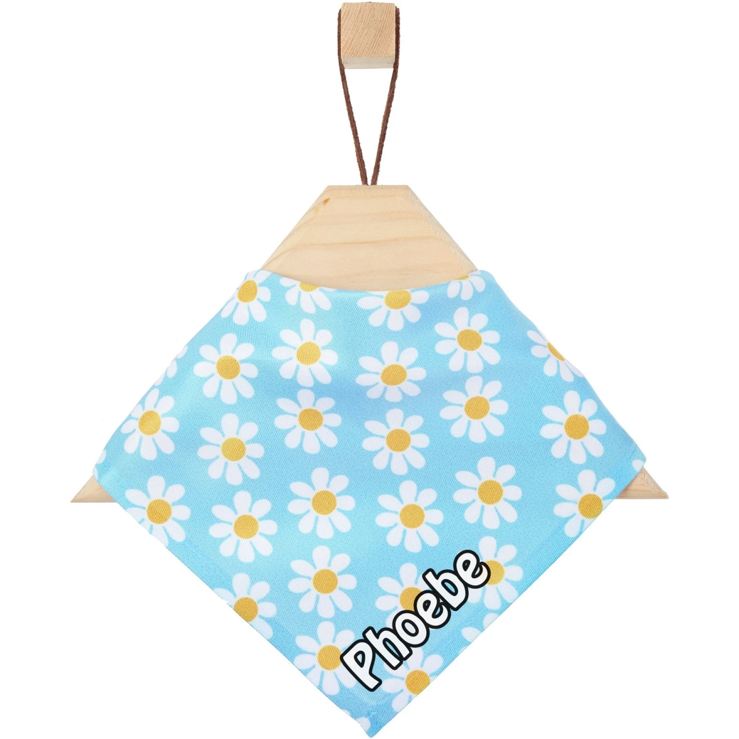 Frisco Personalized Blue Daisy Bandana 3 Frisco Personalized Blue Daisy Bandana