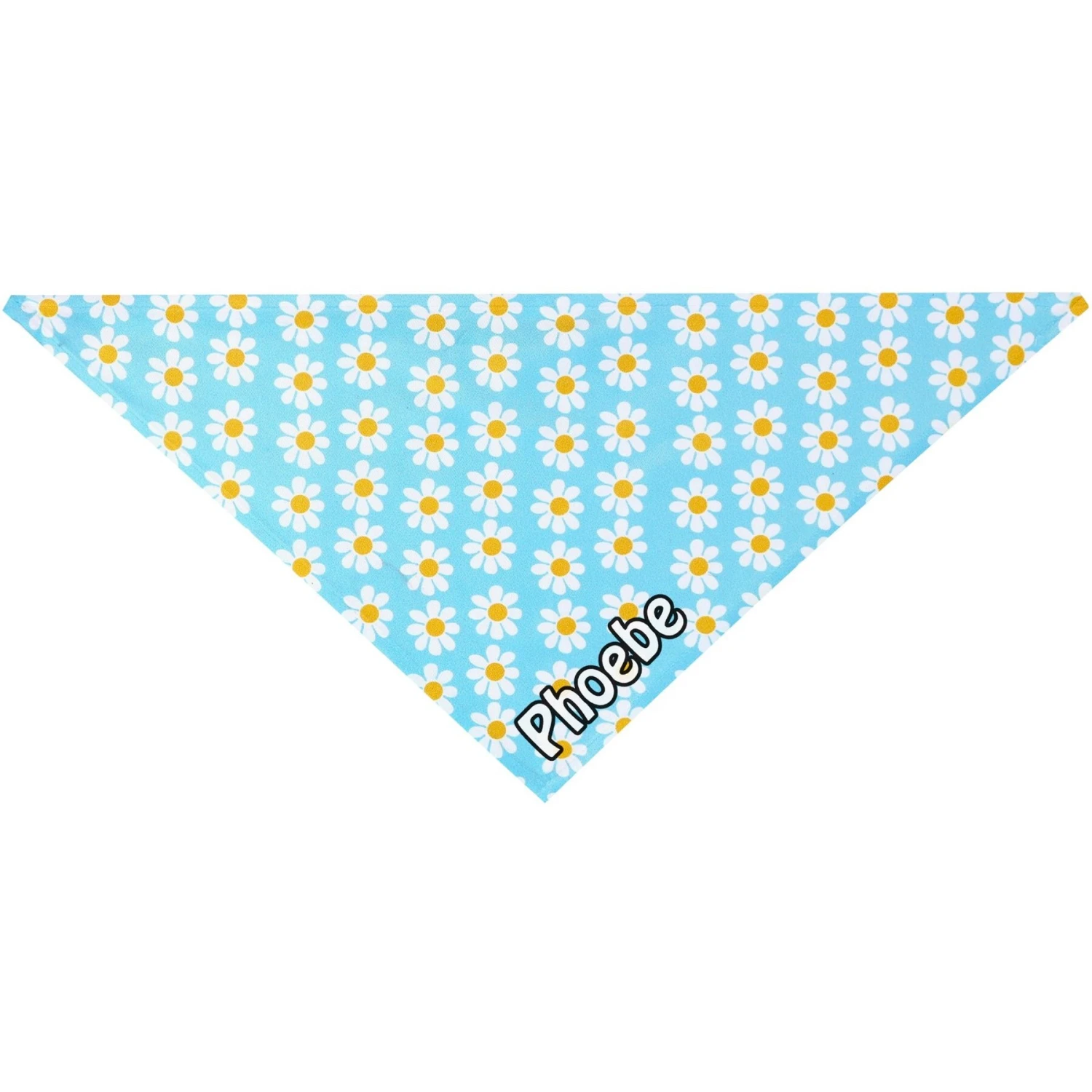 Frisco Personalized Blue Daisy Bandana 6 Frisco Personalized Blue Daisy Bandana - Image 4