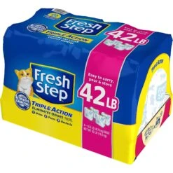 Fresh Step Triple Action Scented Clumping Clay Cat Litter + 2 Items -Cat Supply Store 613078 PT1. AC SS1800 V1669928740