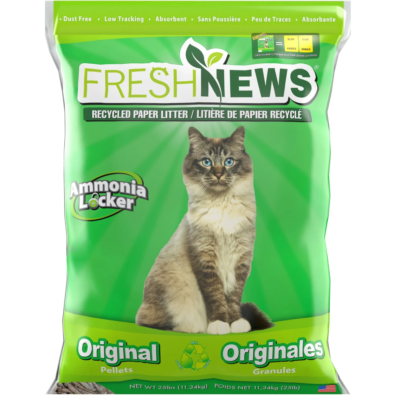 Fresh News Unscented Non-Clumping Paper Cat Litter 3 Fresh News Unscented Non-Clumping Paper Cat Litter