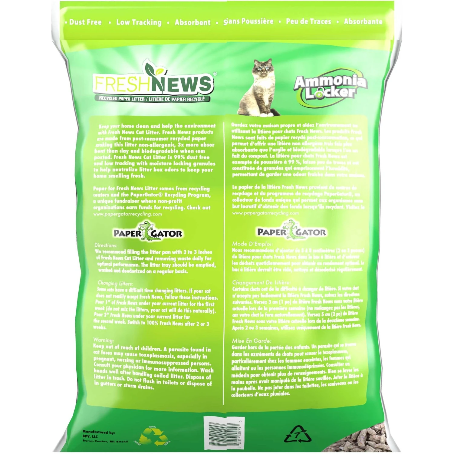 Fresh News Unscented Non-Clumping Paper Cat Litter 4 Fresh News Unscented Non-Clumping Paper Cat Litter - Image 2