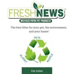 Fresh News Unscented Non-Clumping Paper Cat Litter 15 Fresh News Unscented Non-Clumping Paper Cat Litter -Cat Supply Store 61630 PT8. AC SS1800 V1667519881