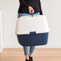 IRIS USA Jumbo Enclosed Hooded Cat Litter Box With Front Door Flap 11 IRIS USA Jumbo Enclosed Hooded Cat Litter Box With Front Door Flap -Cat Supply Store 645518 PT3. AC SS1800 V1687785343