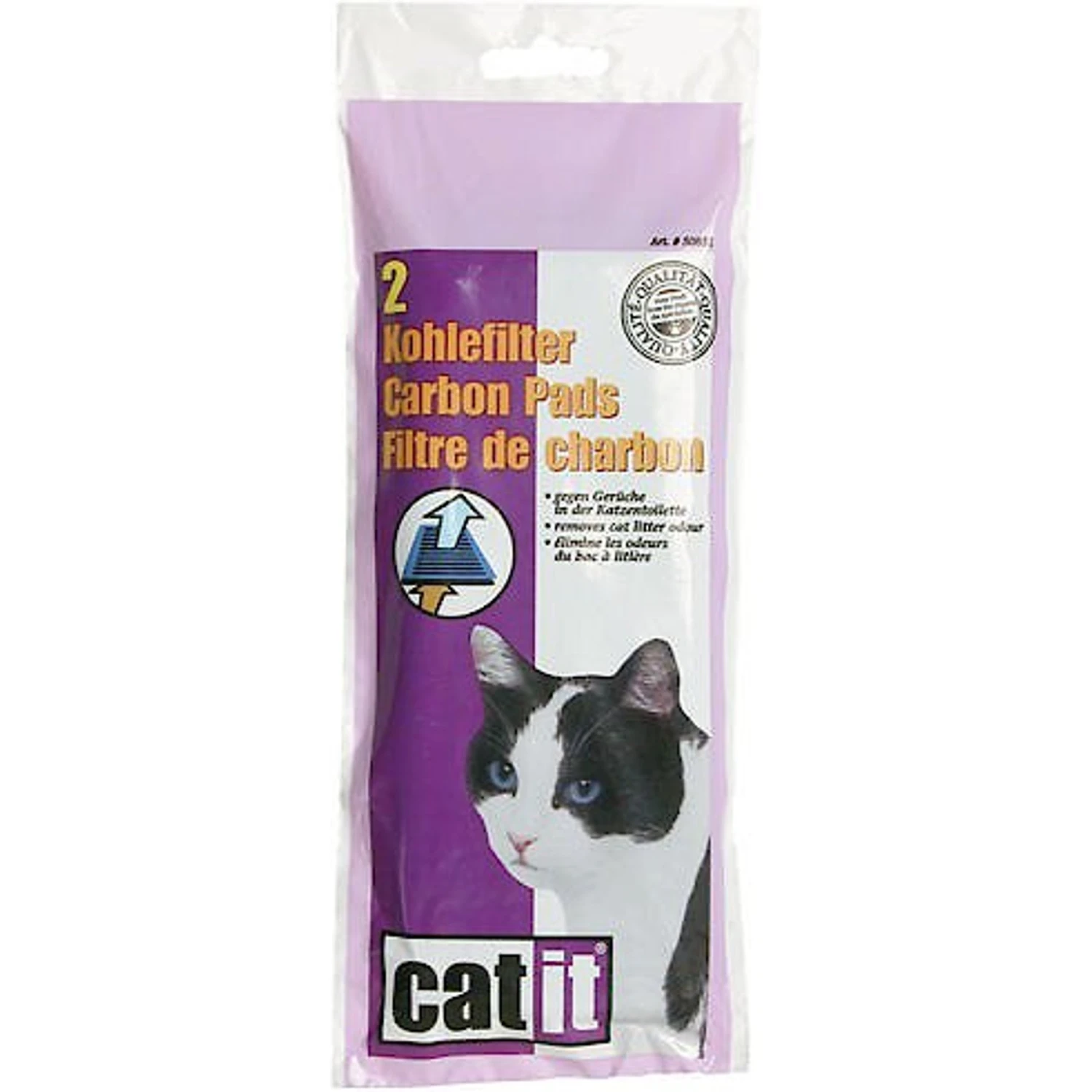 Catit Hooded Cat Pan Replacement Carbon Pads 3 Catit Hooded Cat Pan Replacement Carbon Pads