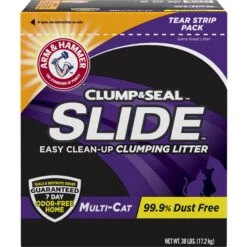 Arm & Hammer Litter Baking Soda Double Duty Cat Litter Deodorizer & Arm & Hammer Litter Slide Multi-Cat Scented Clumping Clay Cat Litter -Cat Supply Store 653654 PT4. AC SS1800 V1695319670