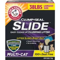 Arm & Hammer Litter Baking Soda Double Duty Cat Litter Deodorizer & Arm & Hammer Litter Slide Multi-Cat Scented Clumping Clay Cat Litter -Cat Supply Store 653654 PT5. AC SS1800 V1665505220