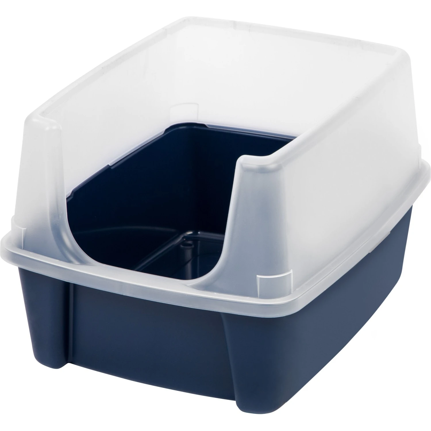 IRIS USA Open Top Litter Box With Scatter Shield 3 IRIS USA Open Top Litter Box With Scatter Shield