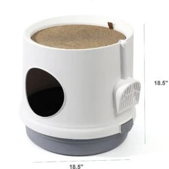 Hanamya Cat Litter Box With Scoop & Scratcher 14 Hanamya Cat Litter Box With Scoop & Scratcher -Cat Supply Store 677142 PT3. AC SS1800 V1680729844