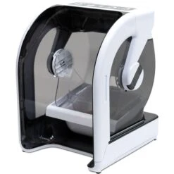 Closer Pets MiBowl Microchip Dog & Cat Feeder, White & Black