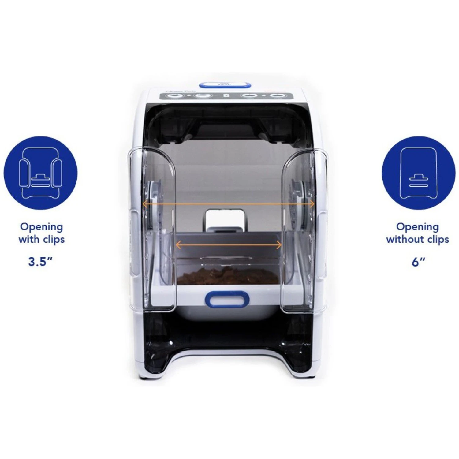 Closer Pets MiBowl Microchip Dog & Cat Feeder, White & Black 7 Closer Pets MiBowl Microchip Dog & Cat Feeder, White & Black - Image 5