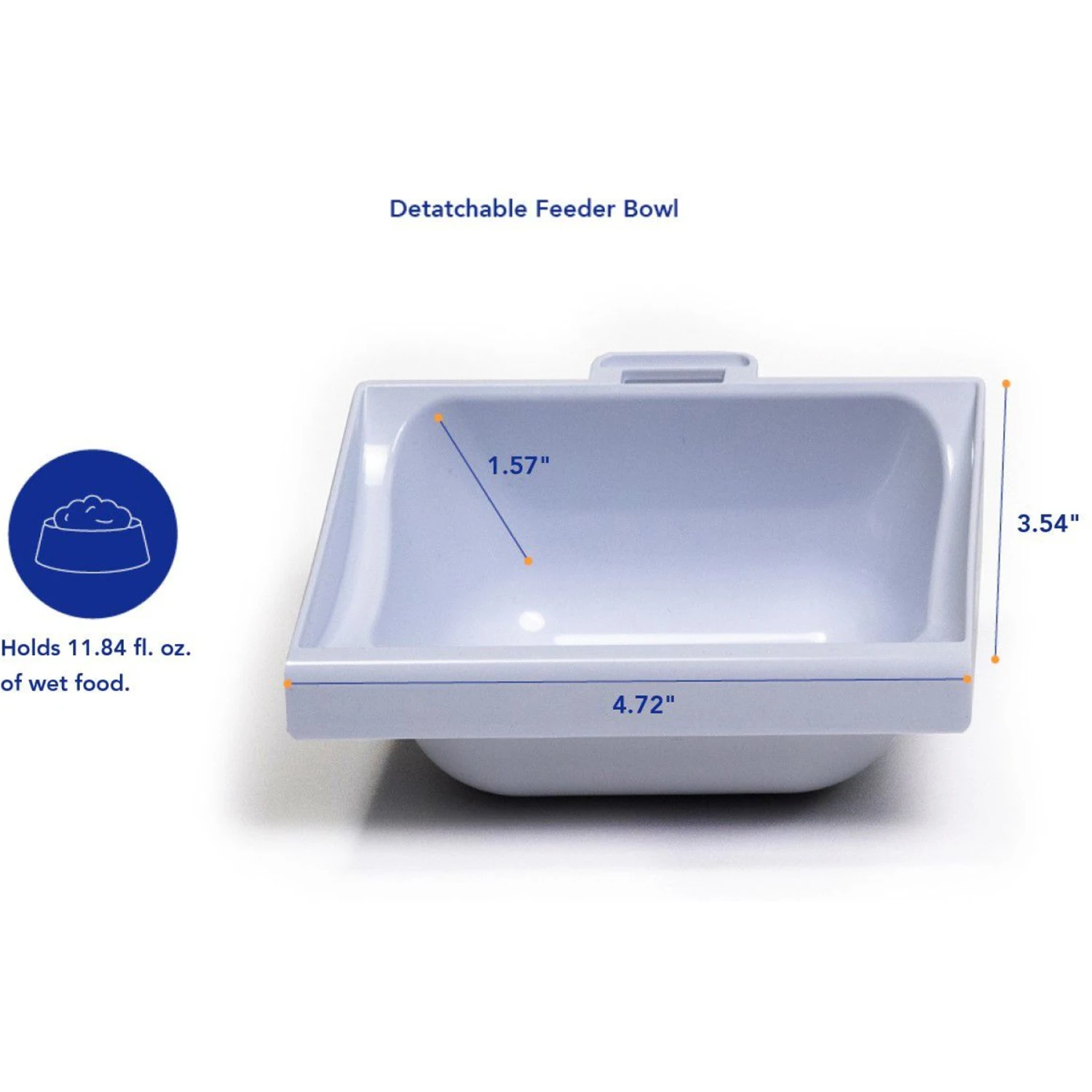 Closer Pets MiBowl Microchip Dog & Cat Feeder, White & Black 8 Closer Pets MiBowl Microchip Dog & Cat Feeder, White & Black - Image 6