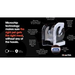 Closer Pets MiBowl Microchip Dog & Cat Feeder, White & Black 17 Closer Pets MiBowl Microchip Dog & Cat Feeder, White & Black -Cat Supply Store 710014 PT6. AC SS1800 V1668196020
