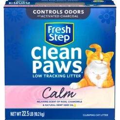 Fresh Step Clean Paws Calm Low Tracking Rose & Chamomile Scented Clumping Cat Litter 17 Fresh Step Clean Paws Calm Low Tracking Rose & Chamomile Scented Clumping Cat Litter -Cat Supply Store 712422 PT6. AC SS1800 V1694464215