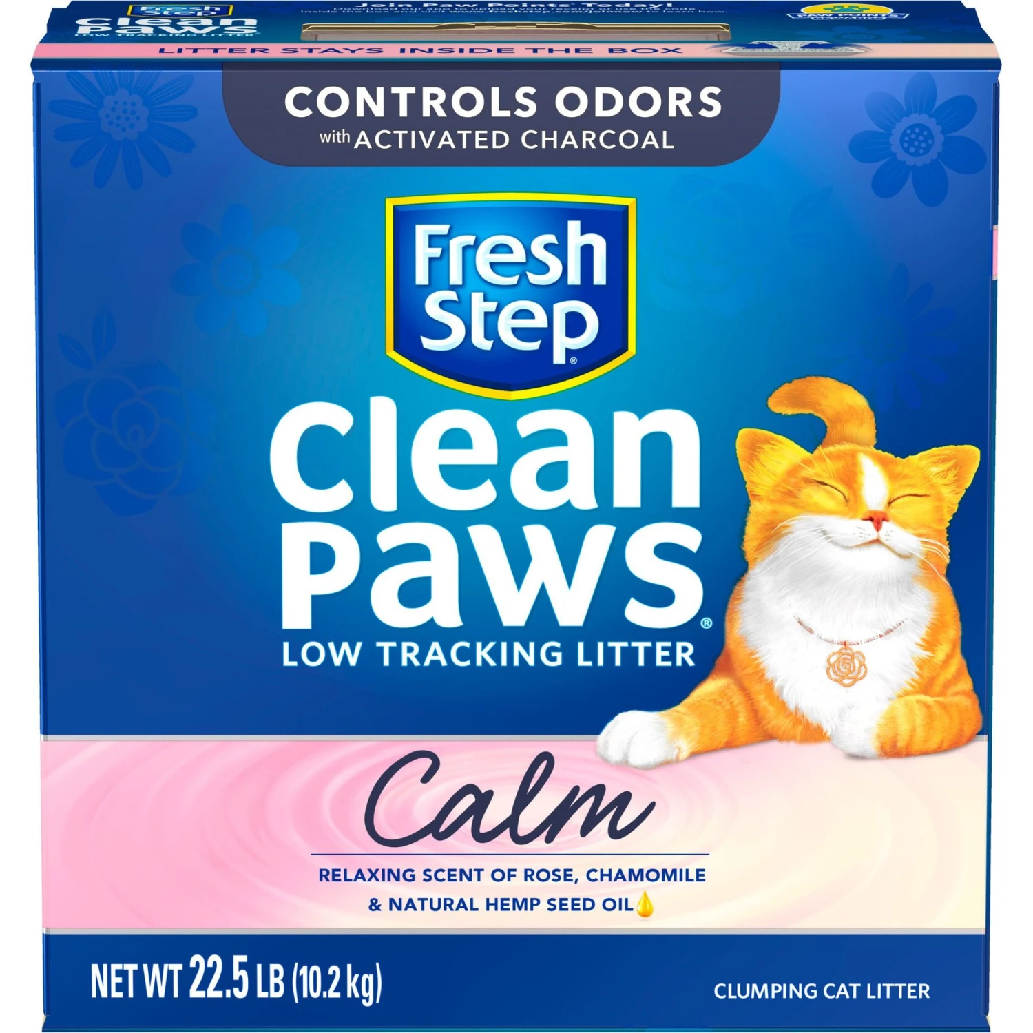 Fresh Step Clean Paws Calm Low Tracking Rose & Chamomile Scented Clumping Cat Litter 9 Fresh Step Clean Paws Calm Low Tracking Rose & Chamomile Scented Clumping Cat Litter - Image 7
