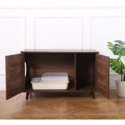 Sam's Pets Becky Box Enclosure End Table Cat Litter, Brown, Medium 13 Sam's Pets Becky Box Enclosure End Table Cat Litter, Brown, Medium -Cat Supply Store 713035 PT3. AC SS1800 V1669239519