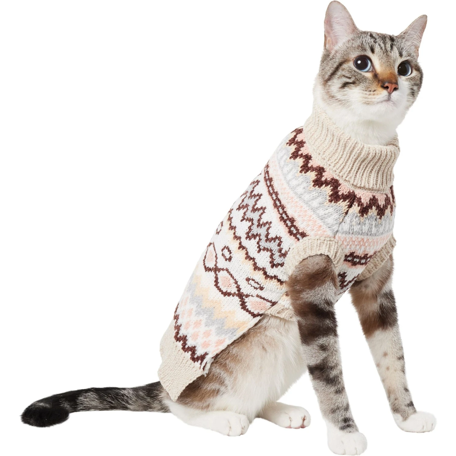 Frisco Sherpa Lined Fairisle Dog & Cat Sweater 3 Frisco Sherpa Lined Fairisle Dog & Cat Sweater