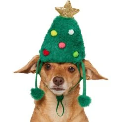 Frisco Christmas Tree Faux Fur Dog & Cat Hat 11 Frisco Christmas Tree Faux Fur Dog & Cat Hat -Cat Supply Store 745582 PT2. AC SS1800 V1694801957