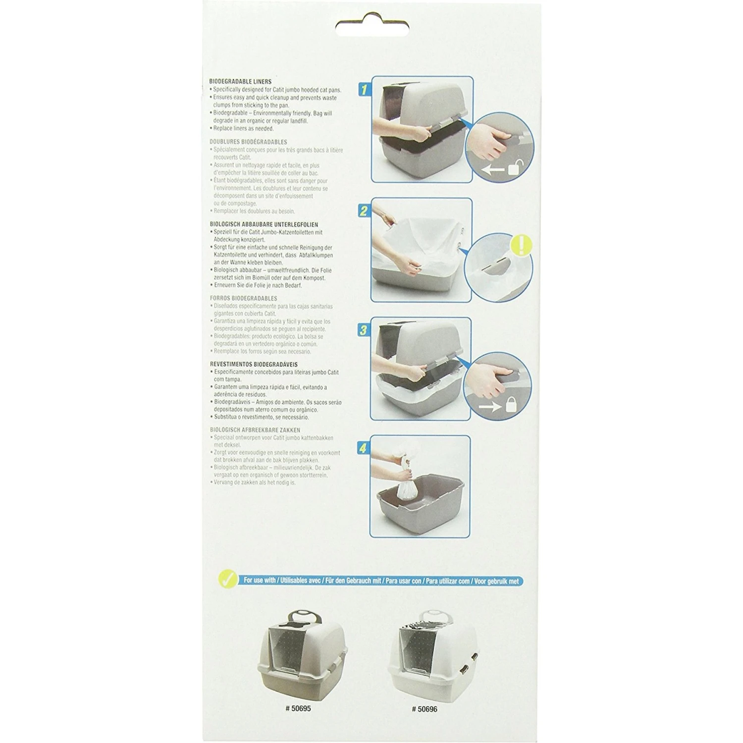 Catit Biodegradable Cat Pan Liners 4 Catit Biodegradable Cat Pan Liners - Image 2