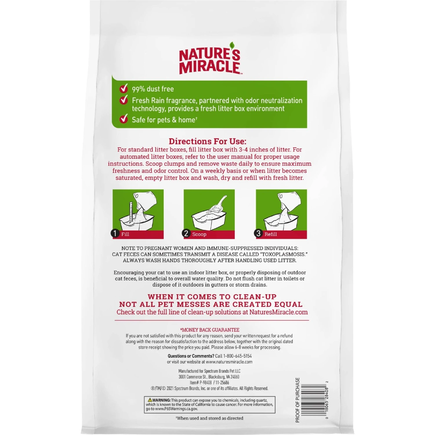 Nature's Miracle Multi-Cat Clumping Clay Cat Litter, 40-lb Bag 4 Nature's Miracle Multi-Cat Clumping Clay Cat Litter, 40-lb Bag - Image 2