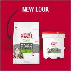 Nature's Miracle Multi-Cat Clumping Clay Cat Litter, 40-lb Bag 14 Nature's Miracle Multi-Cat Clumping Clay Cat Litter, 40-lb Bag -Cat Supply Store 767550 PT4. AC SS1800 V1675712664