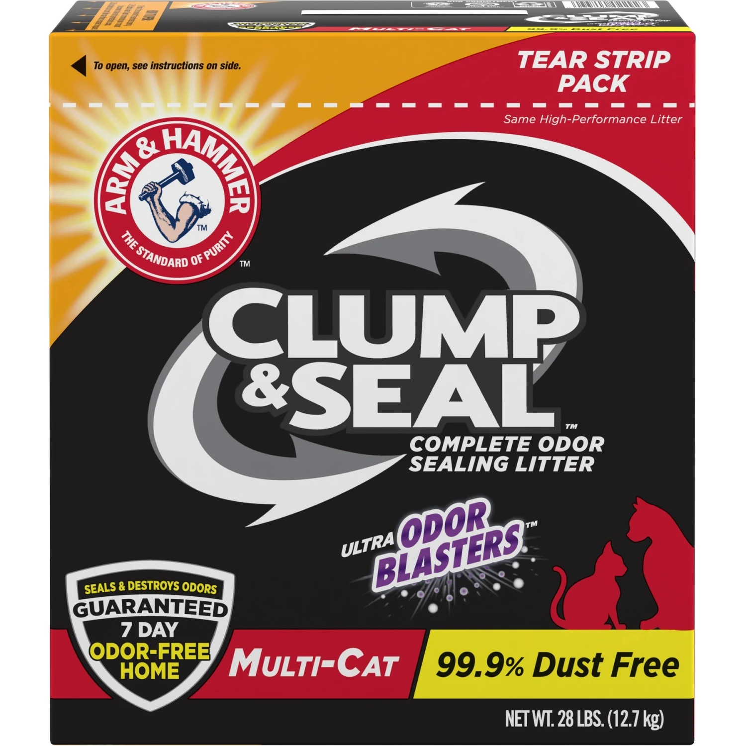 Arm & Hammer Litter Clump & Seal Multi-Cat Scented Clumping Clay Cat Litter 3 Arm & Hammer Litter Clump & Seal Multi-Cat Scented Clumping Clay Cat Litter