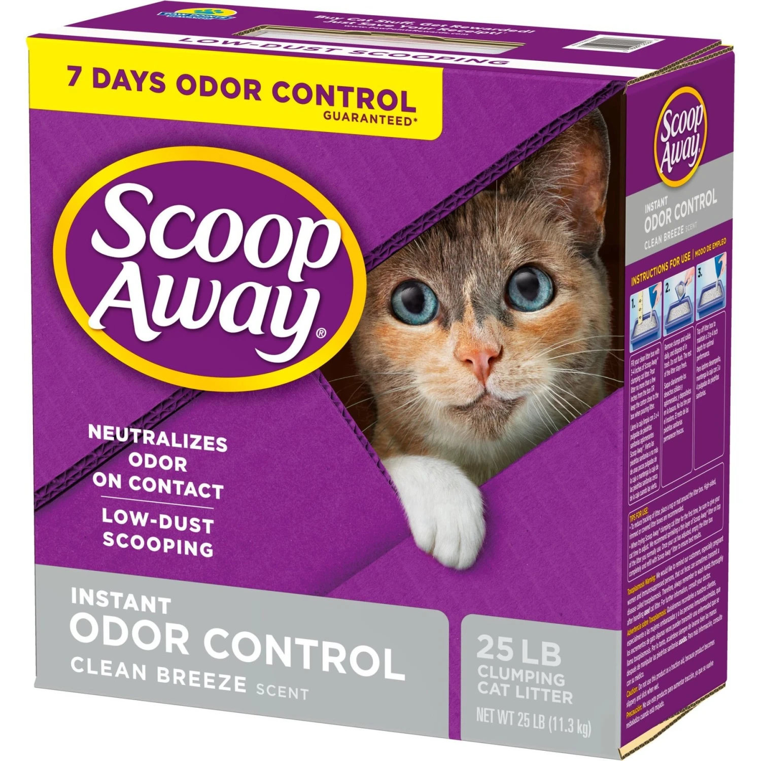 Scoop Away Clean Breeze Scented Clumping Clay Cat Litter 10 Scoop Away Clean Breeze Scented Clumping Clay Cat Litter - Image 8