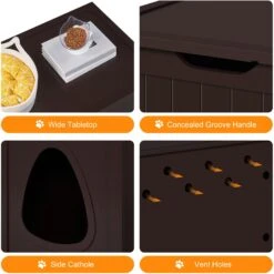 Yaheetech Cat Litter Box Enclosure 12 Yaheetech Cat Litter Box Enclosure -Cat Supply Store 871886 PT3. AC SS1800 V1686247874