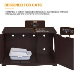 Yaheetech Cat Litter Box Enclosure 14 Yaheetech Cat Litter Box Enclosure -Cat Supply Store 871886 PT5. AC SS1800 V1686250300