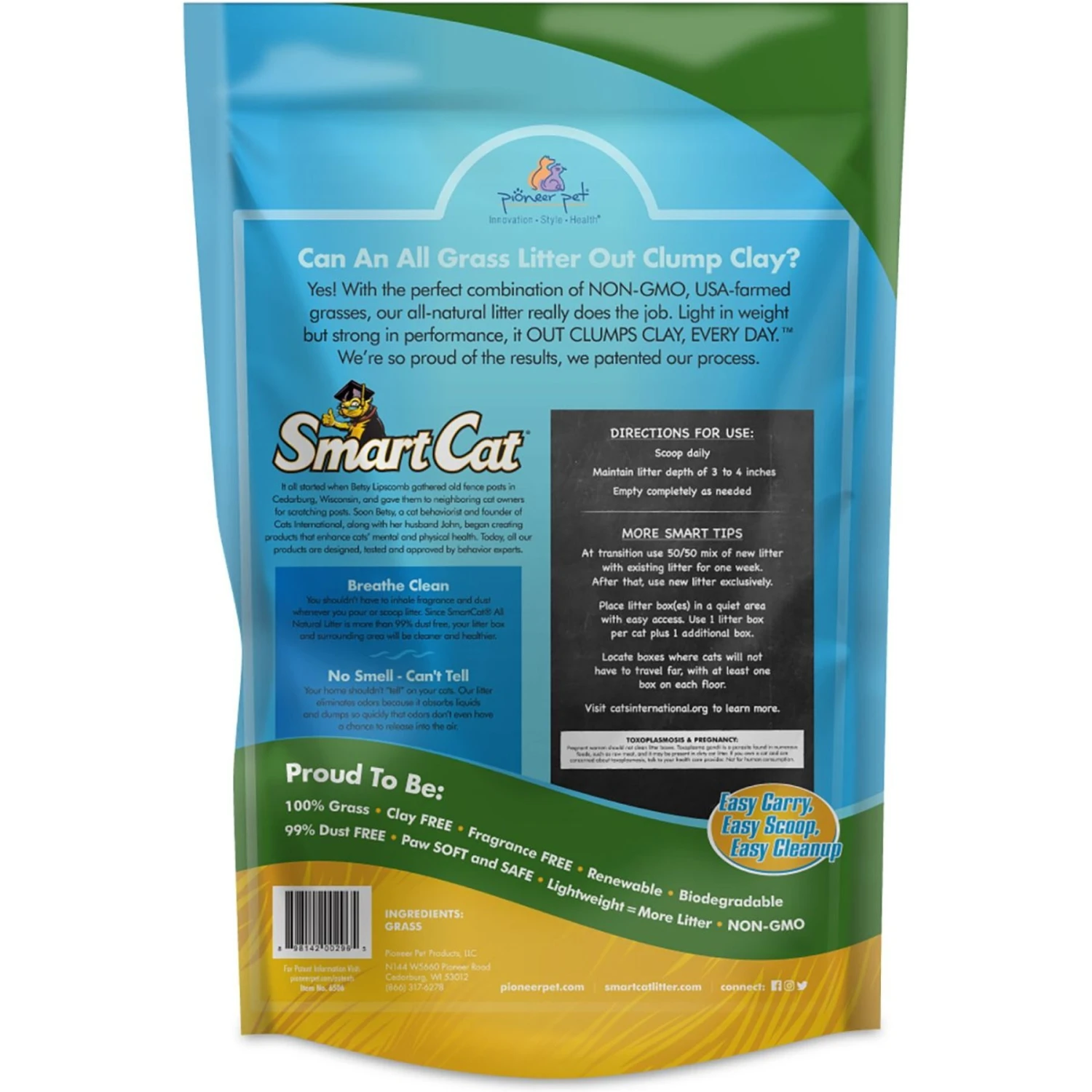 SmartCat Unscented Clumping Grass Cat Litter 4 SmartCat Unscented Clumping Grass Cat Litter - Image 2