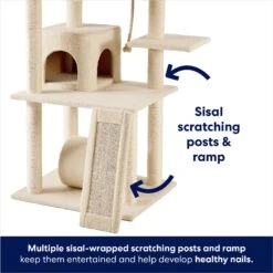 Frisco 62-in Faux Fur Cat Tree & Condo 11 Frisco 62-in Faux Fur Cat Tree & Condo -Cat Supply Store 92259 PT3. AC SS1800 V1667228394