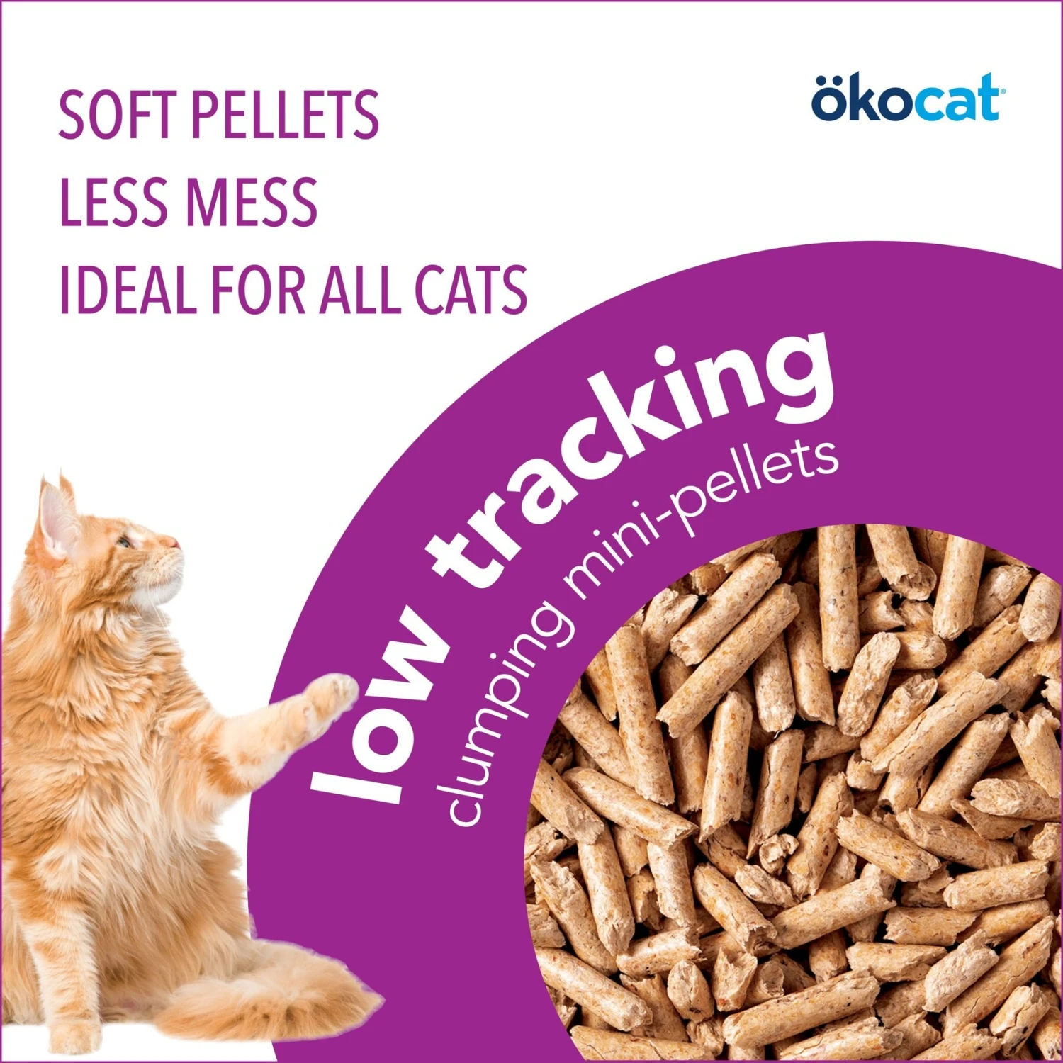 Okocat Mini Pellets Unscented Clumping Wood Cat Litter 6 Okocat Mini Pellets Unscented Clumping Wood Cat Litter - Image 4